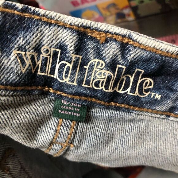 Wild Fable High Rise Denim Jean Shorts Size 18 NWT - Picture 3 of 5